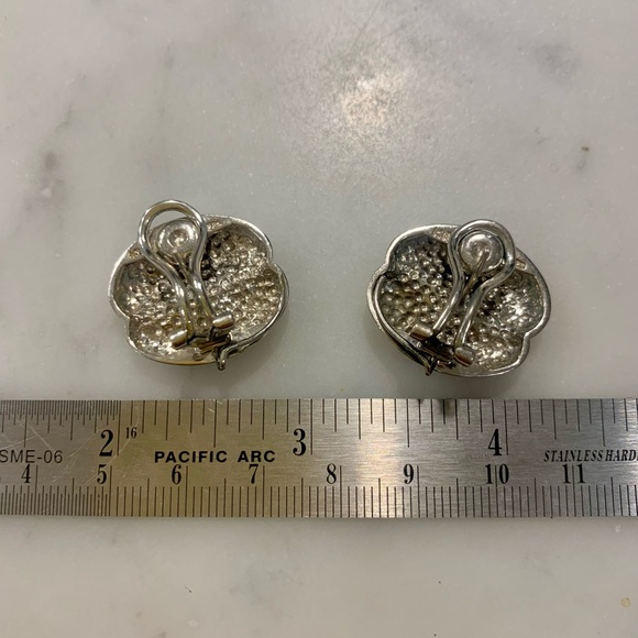 Sterling silver ear clips - Picture 2 of 2